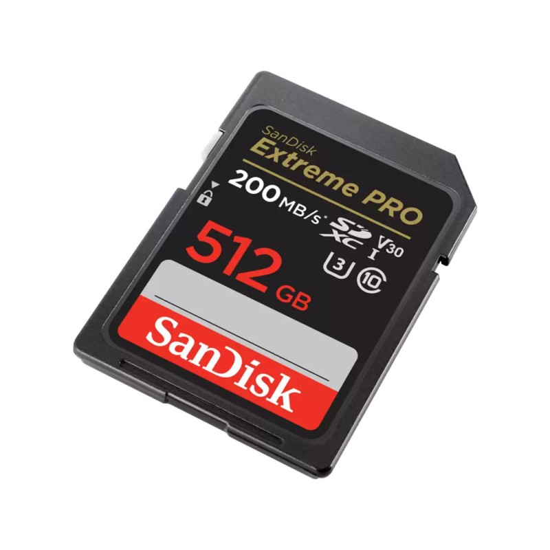 Spominska kartica SDXC 512GB Sandisk Extreme Pro 200MB/s/140MB/s U3 V30 UHS-I (SDSDXXD-512G-GN4IN) SANDISK Spominska kartica SDXC 512GB Sandisk Extreme Pro 200MB/s/140MB/s U3 V30 UHS-I (SDSDXXD-512G-GN4IN)