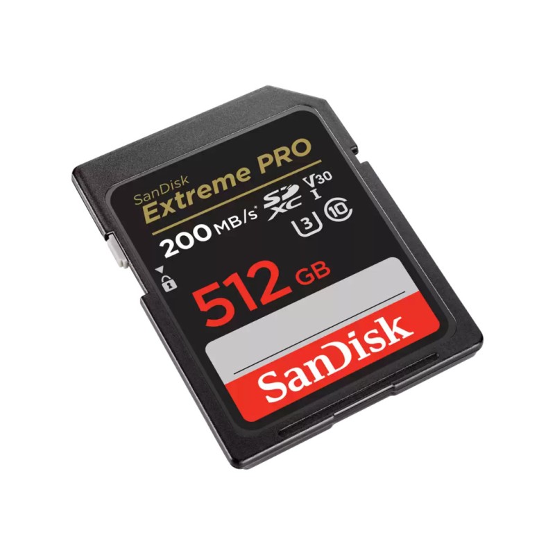 Spominska kartica SDXC 512GB Sandisk Extreme Pro 200MB/s/140MB/s U3 V30 UHS-I (SDSDXXD-512G-GN4IN) SANDISK Spominska kartica SDXC 512GB Sandisk Extreme Pro 200MB/s/140MB/s U3 V30 UHS-I (SDSDXXD-512G-GN4IN)