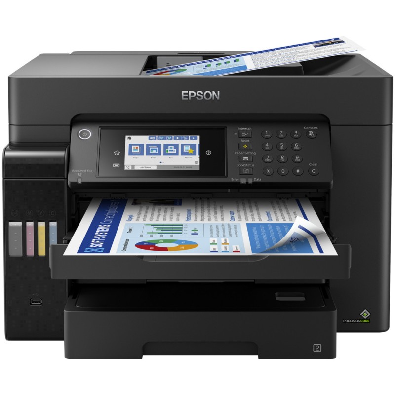 Tiskalnik Brizgalni Barvni Epson L15160 A3+/tiskanje/kopiranje/skeniranje/faksiranje/DUPLEX/Wi-Fi/LAN (C11CH71402) Epson Tiskalnik Brizgalni Barvni Epson L15160 A3+/tiskanje/kopiranje/skeniranje/faksiranje/DUPLEX/Wi-Fi/LAN (C11CH71402)