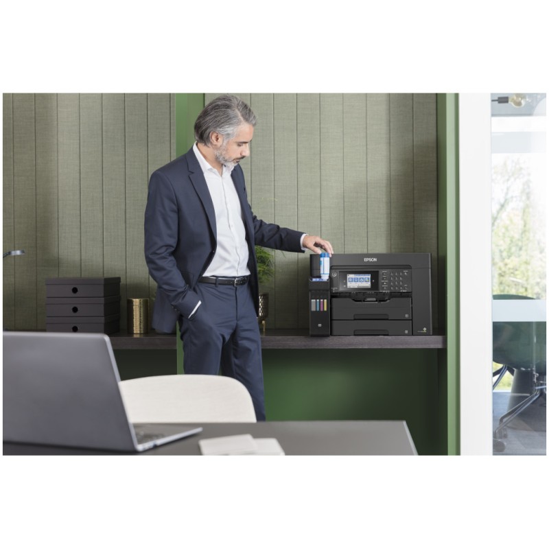 Tiskalnik Brizgalni Barvni Epson L15160 A3+/tiskanje/kopiranje/skeniranje/faksiranje/DUPLEX/Wi-Fi/LAN (C11CH71402) Epson Tiskalnik Brizgalni Barvni Epson L15160 A3+/tiskanje/kopiranje/skeniranje/faksiranje/DUPLEX/Wi-Fi/LAN (C11CH71402)