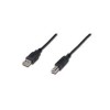 Kabel USB A => B 0,50m dvojno oklopljen transparent Digitus (AK-300105-005-S) Digitus Kabel USB A => B 0,50m dvojno oklopljen transparent Digitus (AK-300105-005-S)