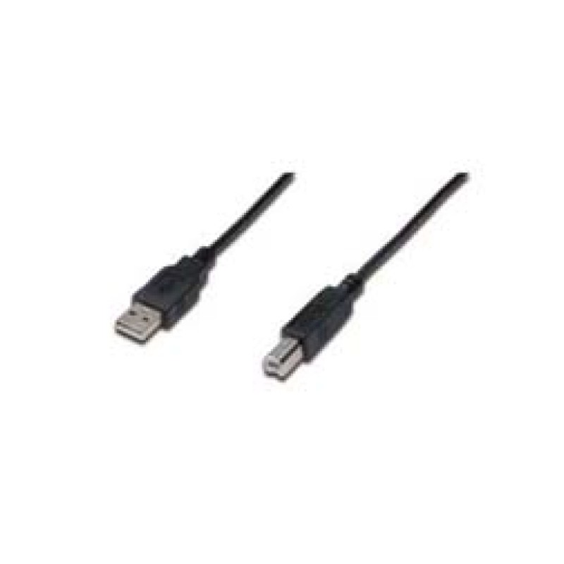 Kabel USB A => B 0,50m dvojno oklopljen transparent Digitus (AK-300105-005-S) Digitus Kabel USB A => B 0,50m dvojno oklopljen transparent Digitus (AK-300105-005-S)