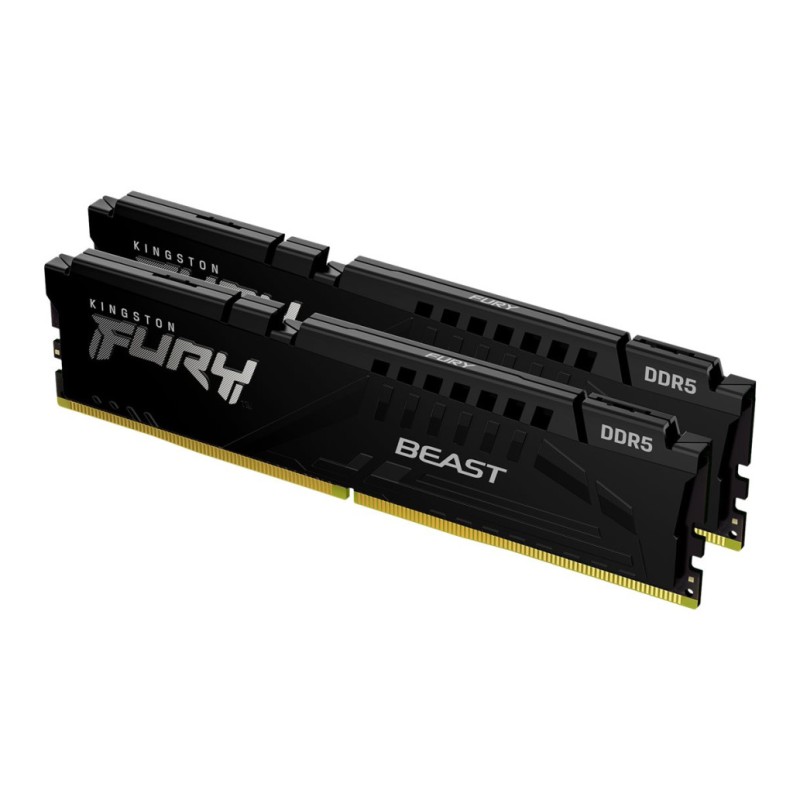 DDR5 32GB 5600MHz CL40 KIT (2x16GB) Kingston Fury Beast XMP3.0 1,25V črna (KF556C40BBK2-32) KINGSTON DDR5 32GB 5600MHz CL40 KIT (2x16GB) Kingston Fury Beast XMP3.0 1,25V črna (KF556C40BBK2-32)