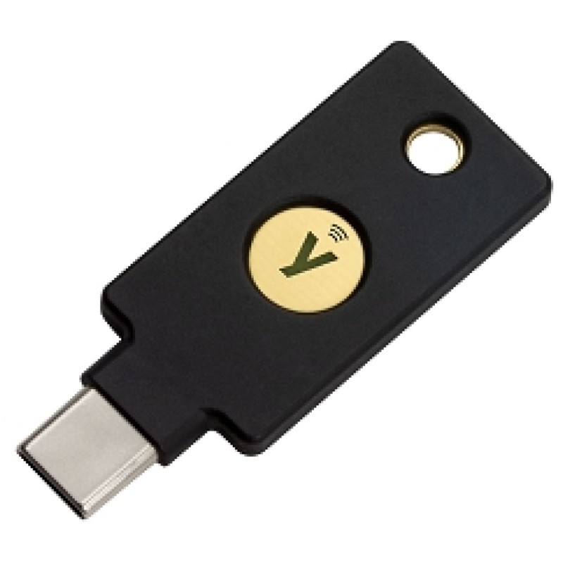 Varnostni ključ Yubico YubiKey 5C NFC, USB-C, črn Yubico Varnostni ključ Yubico YubiKey 5C NFC, USB-C, črn
