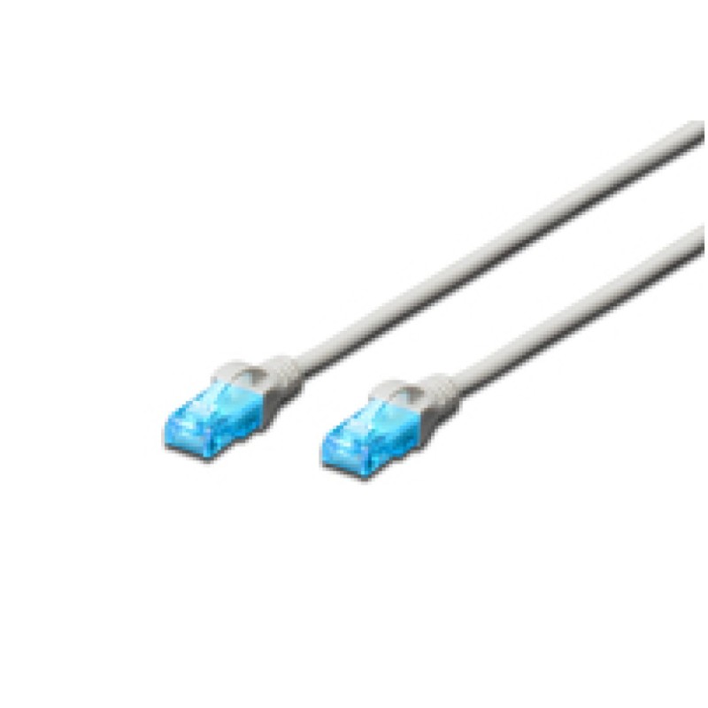 KABEL PATCH UTP Cat 5e 1,00m RJ45 10/100 Digitus - siv (DK-1511-010) Digitus KABEL PATCH UTP Cat 5e 1,00m RJ45 10/100 Digitus - siv (DK-1511-010)