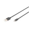 Kabel USB A => B micro 1,8m (za mobitele) Digitus (AK-300110-030-S) Digitus Kabel USB A => B micro 1,8m (za mobitele) Digitus (AK-300110-030-S)