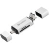Čitalec kartic USB-C 2.0 z USB-A in microUSB preklopnim vtičem Sandberg (136-28) SANDBERG Čitalec kartic USB-C 2.0 z USB-A in microUSB preklopnim vtičem Sandberg (136-28)
