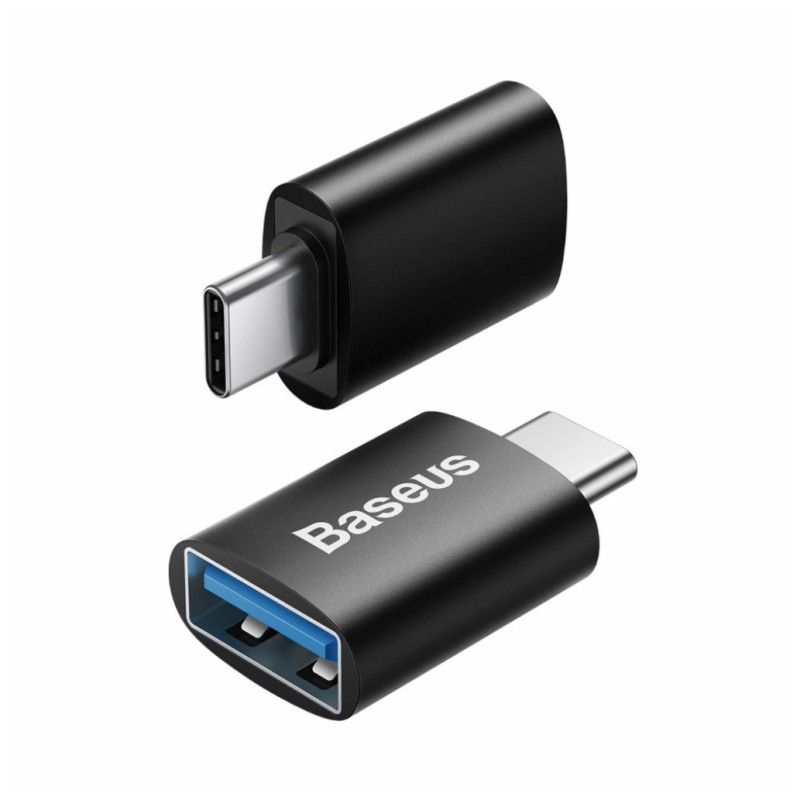 Adapter USB-A (ž) => USB-C (m) Baseus 3.2 Gen1 - črn (ZJJQ000001) Baseus Adapter USB-A (ž) => USB-C (m) Baseus 3.2 Gen1 - črn (ZJJQ000001)