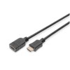 KABEL HDMI/HDMI M/F  5,0m podaljšek Digitus pozlačeni kontakti V1,4 (AK-330201-050-S)