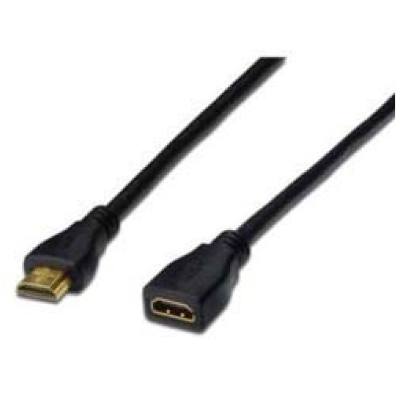 KABEL HDMI/HDMI M/F 5,0m podaljšek Digitus pozlačeni kontakti V1,4 (AK-330201-050-S) Digitus KABEL HDMI/HDMI M/F 5,0m podaljšek Digitus pozlačeni kontakti V1,4 (AK-330201-050-S)