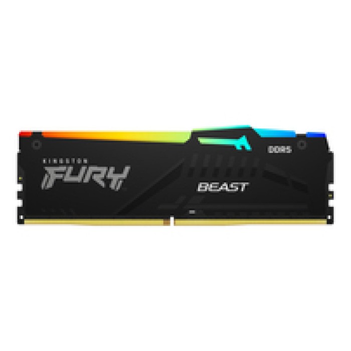 DDR5 32GB 5600MHz CL40 Single (1x32GB) Kingston RGB Fury Beast XMP3.0 1,25V Fury črna () DDR5 32GB 5600MHz CL40 Single (1x32GB) Kingston RGB Fury Beast XMP3.0 1,25V Fury črna ()