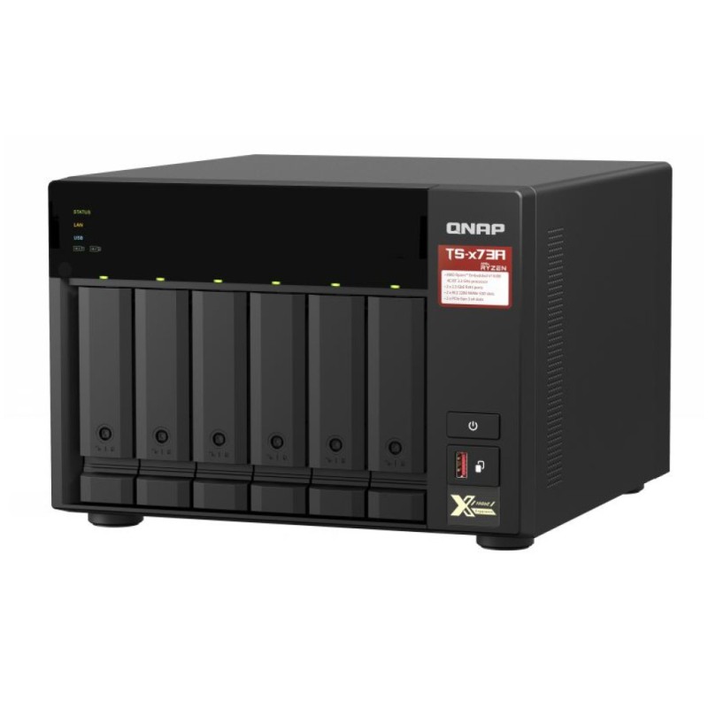 NAS ohišje QNAP TS-673A-8G za 6 diskov 8GB ram 2x2,5Gb mreža QNAP NAS ohišje QNAP TS-673A-8G za 6 diskov 8GB ram 2x2,5Gb mreža