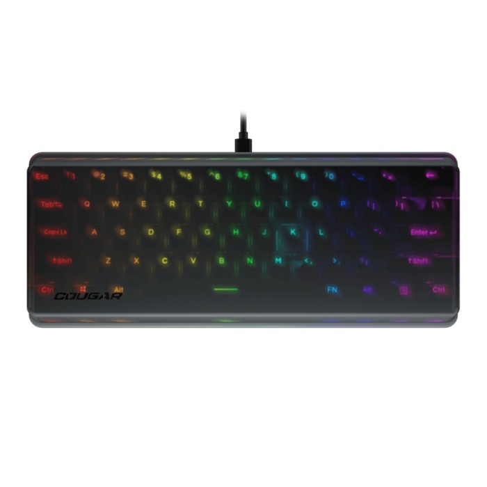 Tipkovnica Cougar USB-C gaming Puri Mini US 60% RGB siva (CGR-WM1MI-PRMR) Tipkovnica Cougar USB-C gaming Puri Mini US 60% RGB siva (CGR-WM1MI-PRMR)