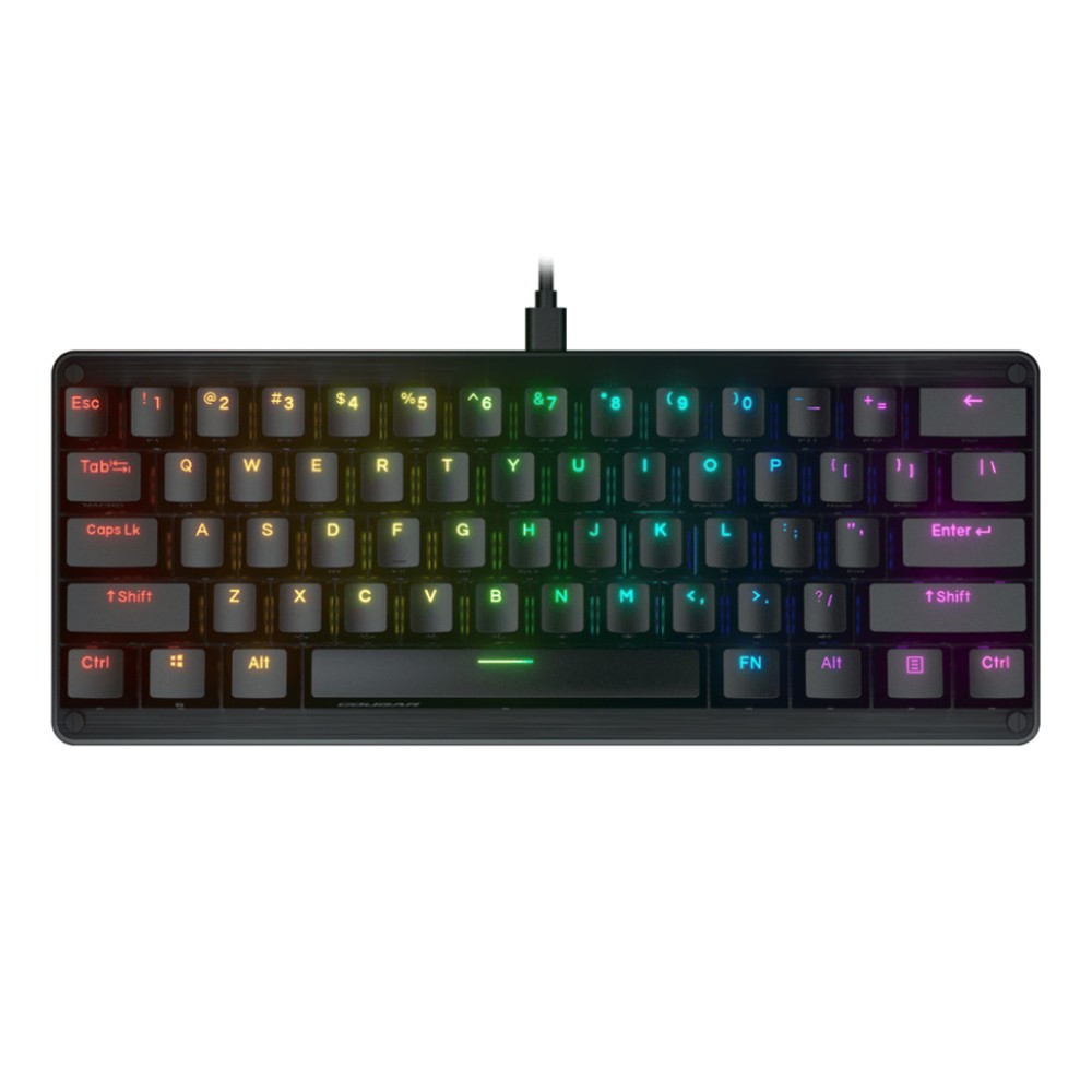Tipkovnica Cougar USB-C gaming Puri Mini US 60% RGB siva (CGR-WM1MI-PRMR) Cougar Tipkovnica Cougar USB-C gaming Puri Mini US 60% RGB siva (CGR-WM1MI-PRMR)