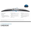 Monitor Dell 124,5 cm (49,0) U4924DW 5120x1440 Curved IPS 5ms 2xHDMI DisplayPort 2xUSB-C 90W 5xUSB3.2 2xUSB-C-Out HAS Pivot Zvočniki 2x9W  3H DCI-P3-98% RJ45 KVM UlraSharp