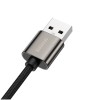 Kabel USB-C => USB-A 2.0 tekstil ovoj kotni Legend Series 2,00m 66W Baseus črn (CATCS-C01)
