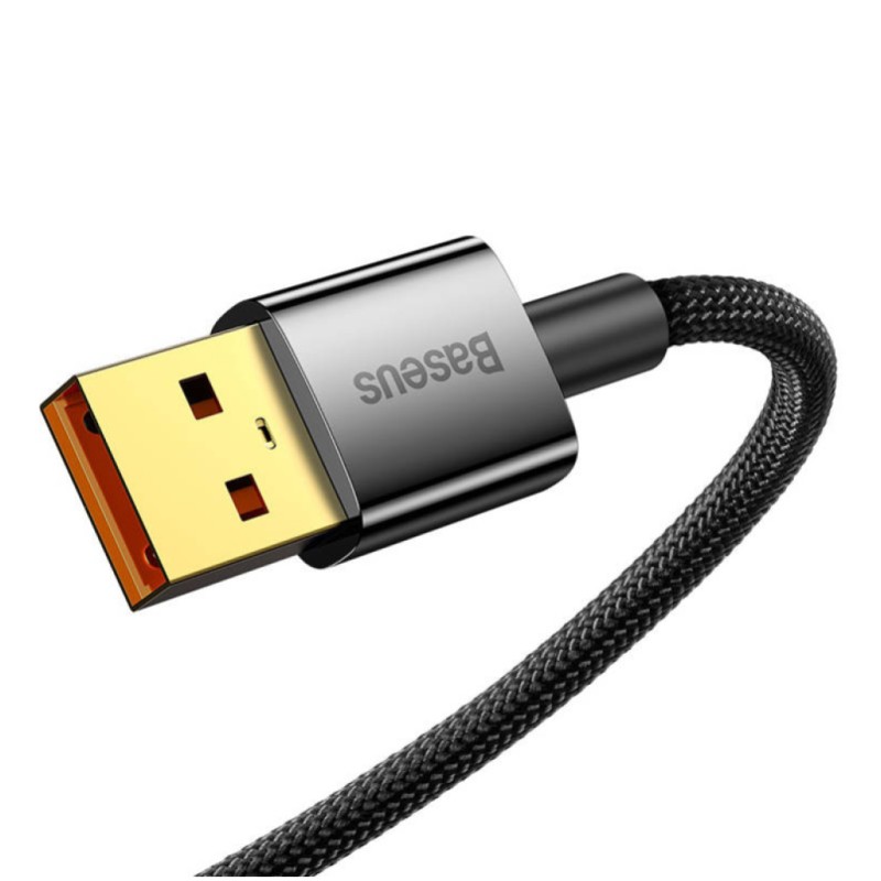 Kabel USB-C => USB-A 2.0 tekstil ovoj 2,00m 6A Baseus Explorer – črn (CATS000301) Baseus Kabel USB-C => USB-A 2.0 tekstil ovoj 2,00m 6A Baseus Explorer – črn (CATS000301)
