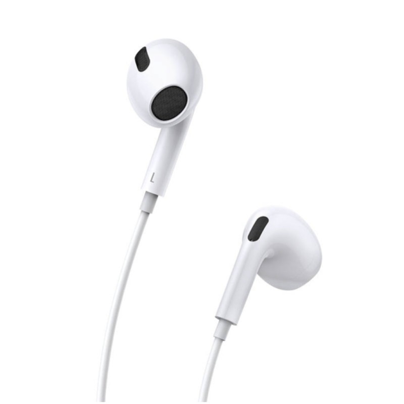 Slušalke žične ušesne 1x 3,5mm stereo Baseus Encok H17 z mikrofonom bele (NGCR020002) Baseus Slušalke žične ušesne 1x 3,5mm stereo Baseus Encok H17 z mikrofonom bele (NGCR020002)
