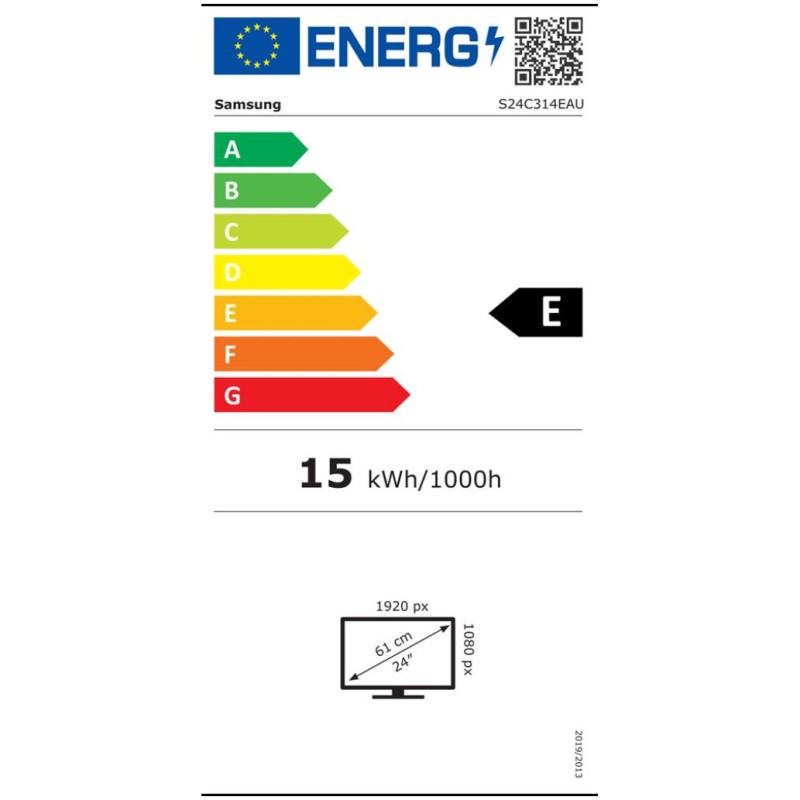 Monitor Samsung 60,5 cm (23,8) S24C314EAU 1920x1080 75Hz IPS 5ms VGA HDMI NTSC72% FreeSync SAMSUNG Monitor Samsung 60,5 cm (23,8) S24C314EAU 1920x1080 75Hz IPS 5ms VGA HDMI NTSC72% FreeSync