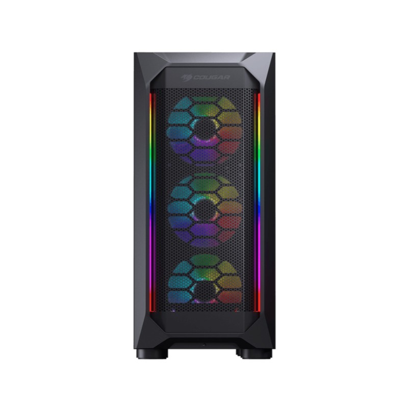 Ohišje Cougar MX410 Mesh-G RGB MidiATX - črna RGB Cougar Ohišje Cougar MX410 Mesh-G RGB MidiATX - črna RGB