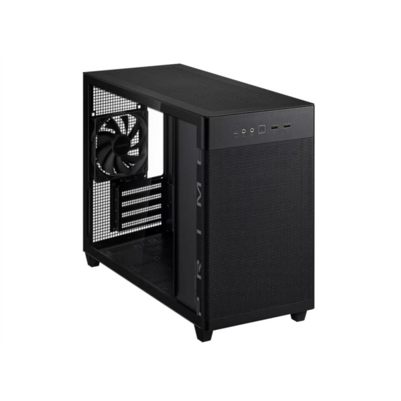 Ohišje Asus Prime AP201 (steklena stranica) miniATX - črna ASUS Ohišje Asus Prime AP201 (steklena stranica) miniATX - črna
