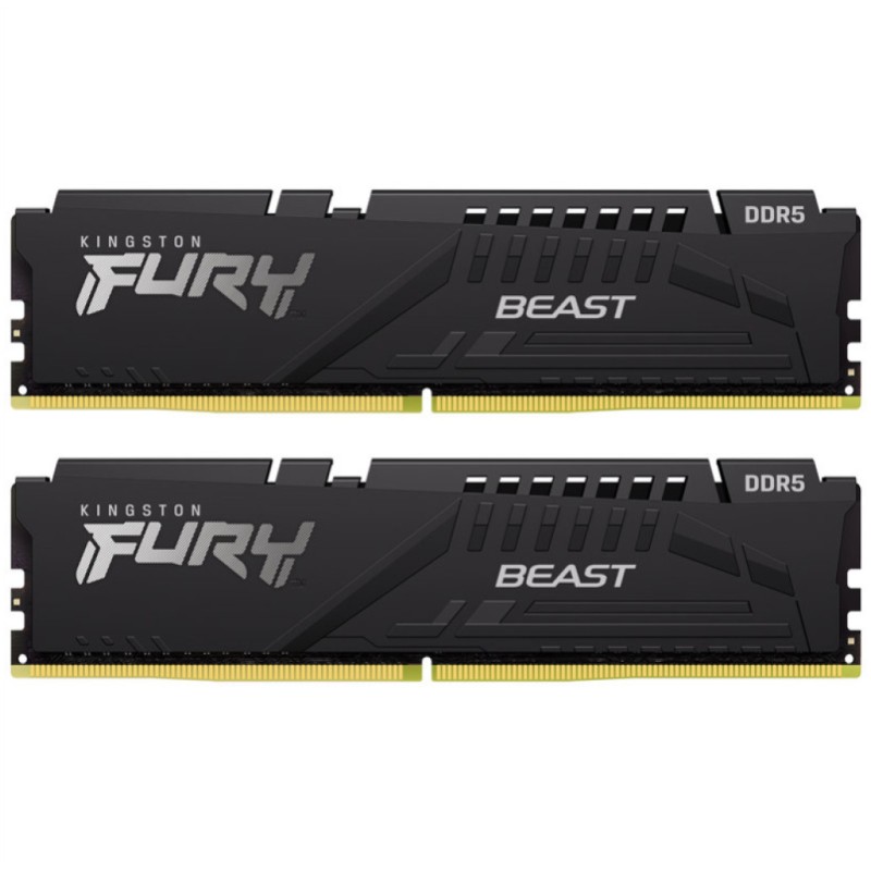 DDR5 16GB 6000MHz CL40 KIT (2x 8GB) Kingston Fury Beast EXPO 1,35V Fury črna (KF560C36BBEK2-16) KINGSTON DDR5 16GB 6000MHz CL40 KIT (2x 8GB) Kingston Fury Beast EXPO 1,35V Fury črna (KF560C36BBEK2-16)