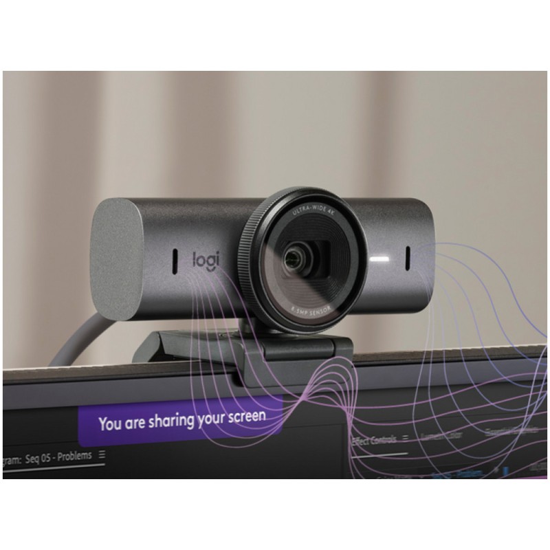 Spletna kamera Logitech MX Brio 8,5MP 4K UHD 30FPS 90° USB-C grafitna Autofokus 4xZoom dvojni mikrofon (960-001559) LOGITECH Spletna kamera Logitech MX Brio 8,5MP 4K UHD 30FPS 90° USB-C grafitna Autofokus 4xZoom dvojni mikrofon (960-001559)