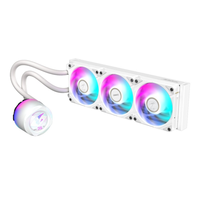 Vodno hlajenje Gigabyte AORUS WATERFORCE X II - 360mm RGB bela (AORUS WATERFORCEX II 360 ICE) GIGABYTE Vodno hlajenje Gigabyte AORUS WATERFORCE X II - 360mm RGB bela (AORUS WATERFORCEX II 360 ICE)
