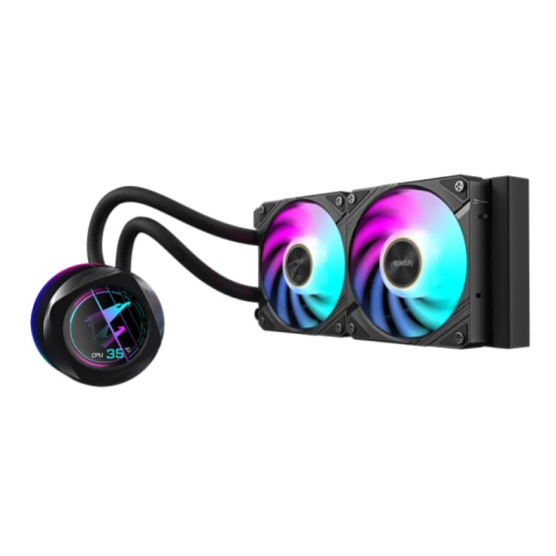 Vodno hlajenje Gigabyte AORUS WATERFORCE X II - 240mm RGB črna (GP-AORUS WATERFORCE X II 240) GIGABYTE Vodno hlajenje Gigabyte AORUS WATERFORCE X II - 240mm RGB črna (GP-AORUS WATERFORCE X II 240)