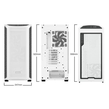 Ohišje Bequiet SHADOW BASE 800DX ATX - bela RGB Ohišje Bequiet SHADOW BASE 800DX ATX - bela RGB