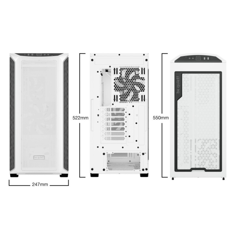 Ohišje Bequiet SHADOW BASE 800DX ATX - bela RGB be quiet! Ohišje Bequiet SHADOW BASE 800DX ATX - bela RGB