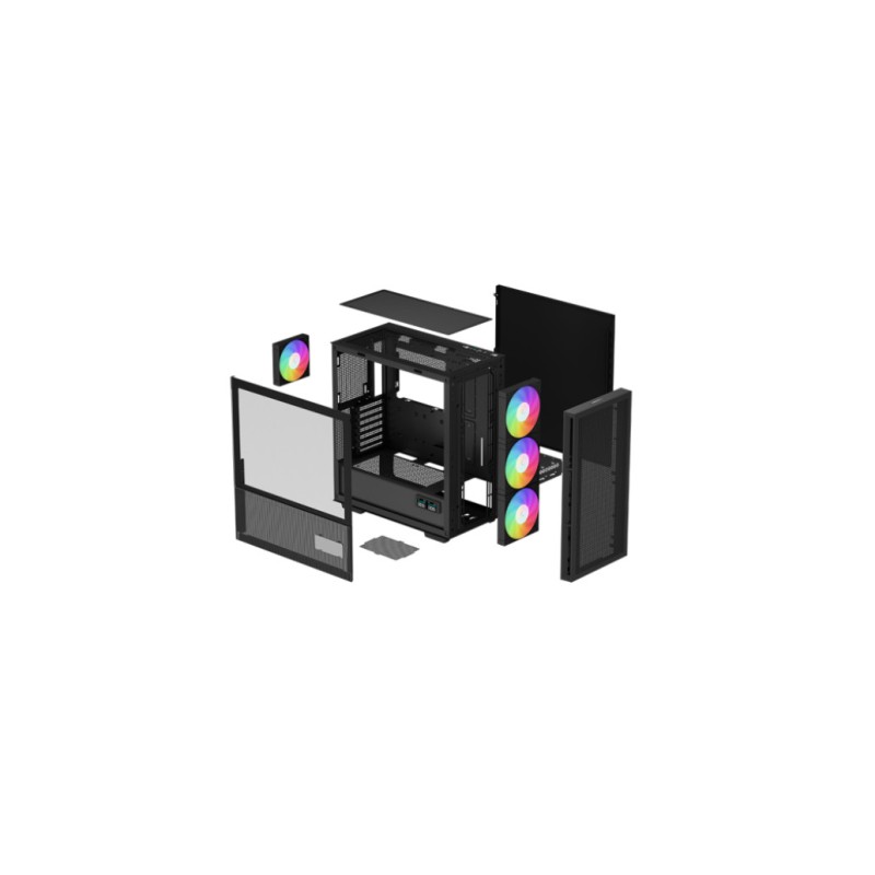Ohišje Deepcool CH560 Digital ATX - črna RGB Deepcool Ohišje Deepcool CH560 Digital ATX - črna RGB