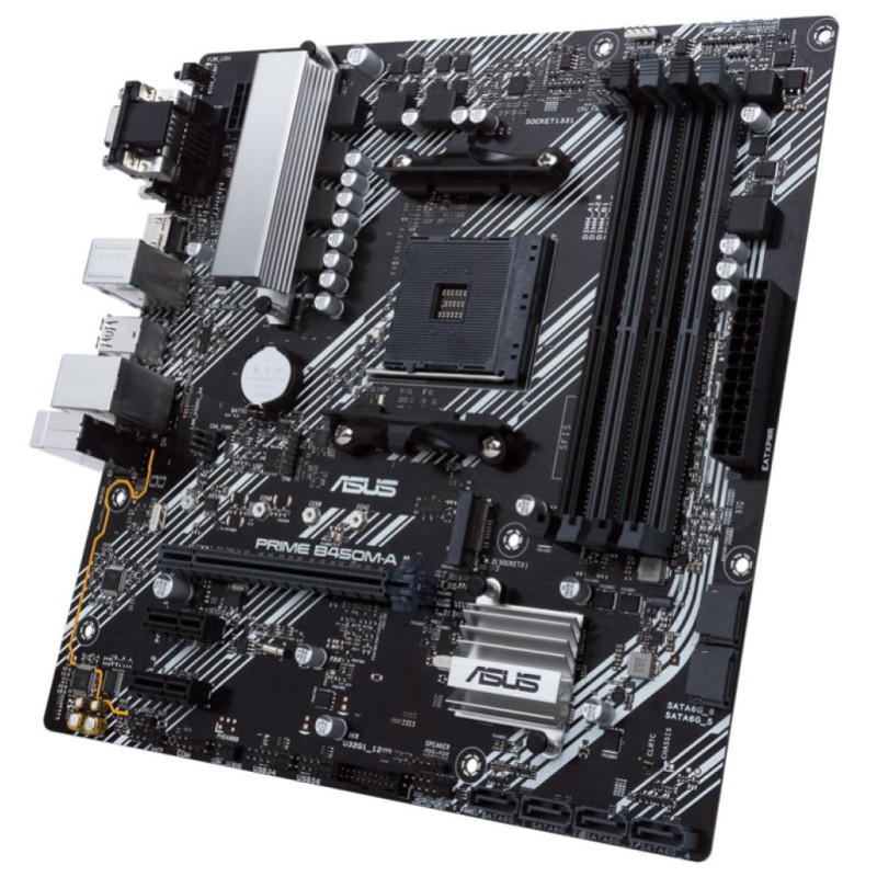 Osnovna plošča AM4 Asus PRIME B450M-A II ATX 1xVGA 1xDVI-D 1xHDMI ASUS Osnovna plošča AM4 Asus PRIME B450M-A II ATX 1xVGA 1xDVI-D 1xHDMI