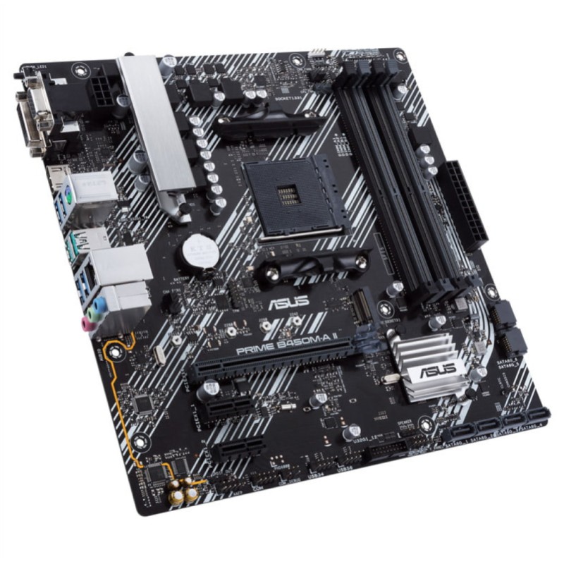 Osnovna plošča AM4 Asus PRIME B450M-A II ATX 1xVGA 1xDVI-D 1xHDMI ASUS Osnovna plošča AM4 Asus PRIME B450M-A II ATX 1xVGA 1xDVI-D 1xHDMI