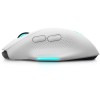 Miš Dell brezžična, USB Alienware AW620M (Lunar Light) optična gaming 7 gumbov 26000DPI RGB bela (545-BBFC)