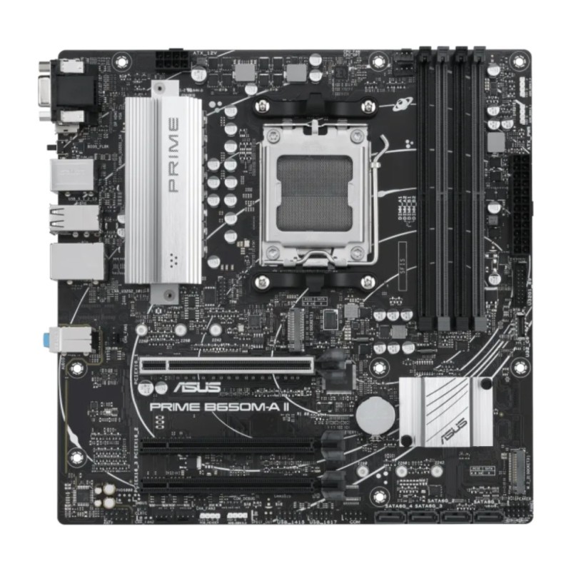 Osnovna plošča AM5 Asus PRIME B650M-A II microATX 1xVGA 1xHDMI 1xDisplayPort ASUS Osnovna plošča AM5 Asus PRIME B650M-A II microATX 1xVGA 1xHDMI 1xDisplayPort