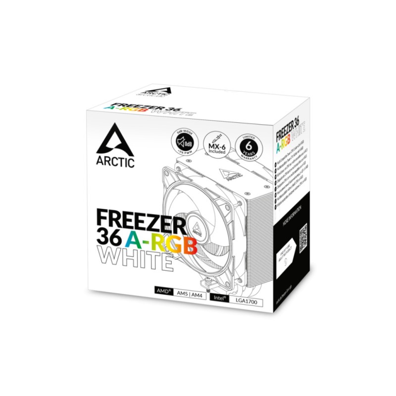 Zračni hladilnik Arctic Freezer 36 - 159mm ARGB bela (ACFRE00125A) ARCTIC Zračni hladilnik Arctic Freezer 36 - 159mm ARGB bela (ACFRE00125A)