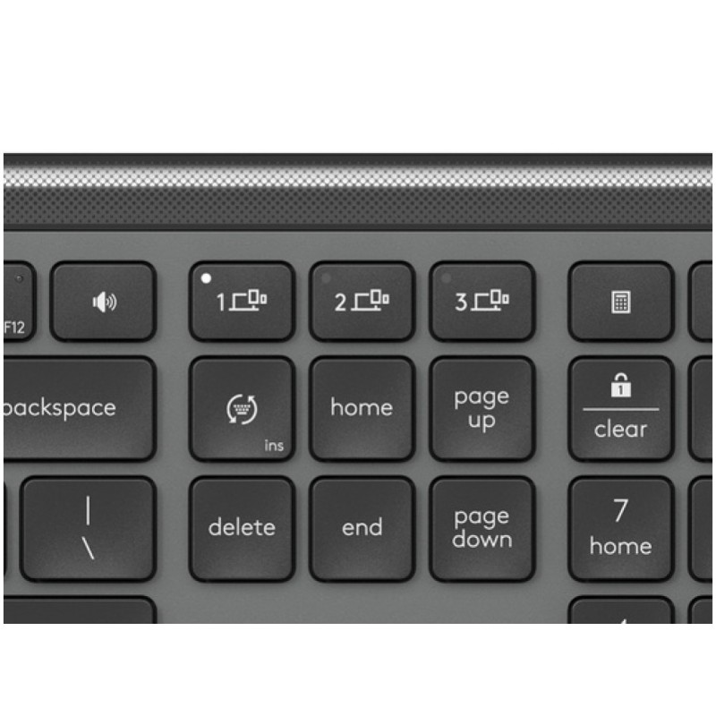 Tipkovnica brezžična + Bluetooth Logitech Signature Slim K950 US international | SLO gravura grafitna (920-012465) LOGITECH Tipkovnica brezžična + Bluetooth Logitech Signature Slim K950 US international | SLO gravura grafitna (920-012465)
