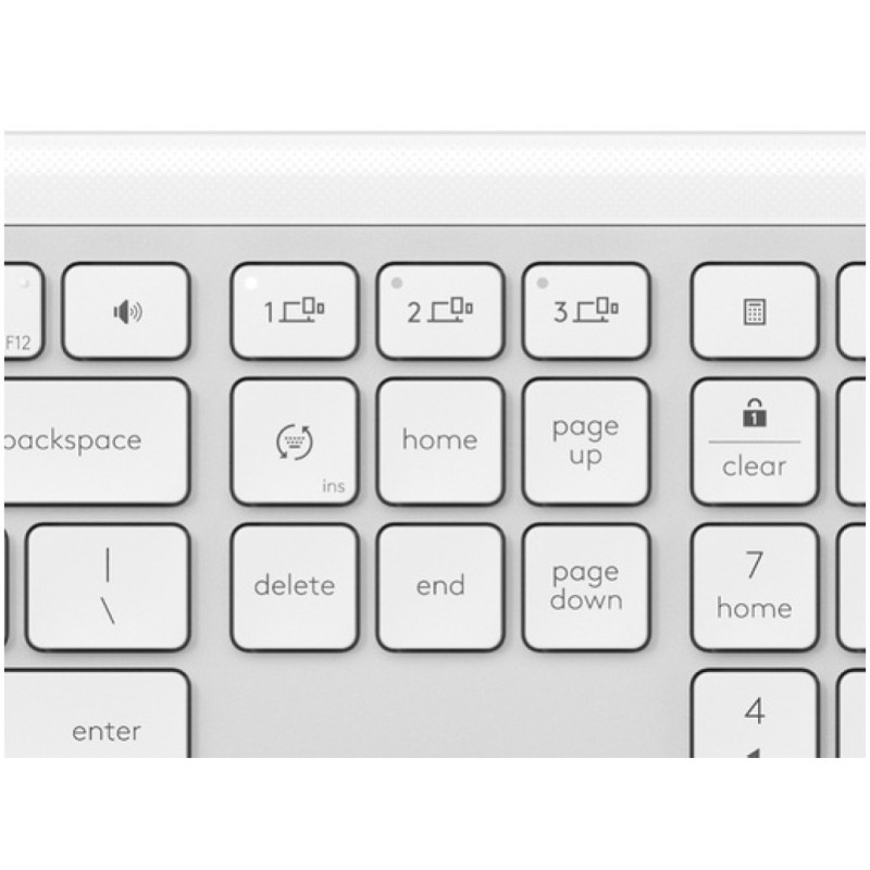 Tipkovnica brezžična + Bluetooth Logitech Signature Slim K950 US international | SLO gravura bela (920-012466) LOGITECH Tipkovnica brezžična + Bluetooth Logitech Signature Slim K950 US international | SLO gravura bela (920-012466)