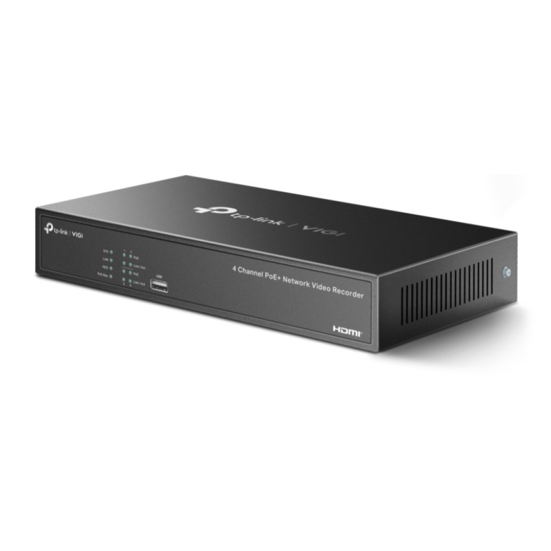 VIGI TP-Link 3840x2160/30Hz 4-kanalni 80 Mbps 4xPoE (VIGI NVR1004H-4P) TP-LINK VIGI TP-Link 3840x2160/30Hz 4-kanalni 80 Mbps 4xPoE (VIGI NVR1004H-4P)