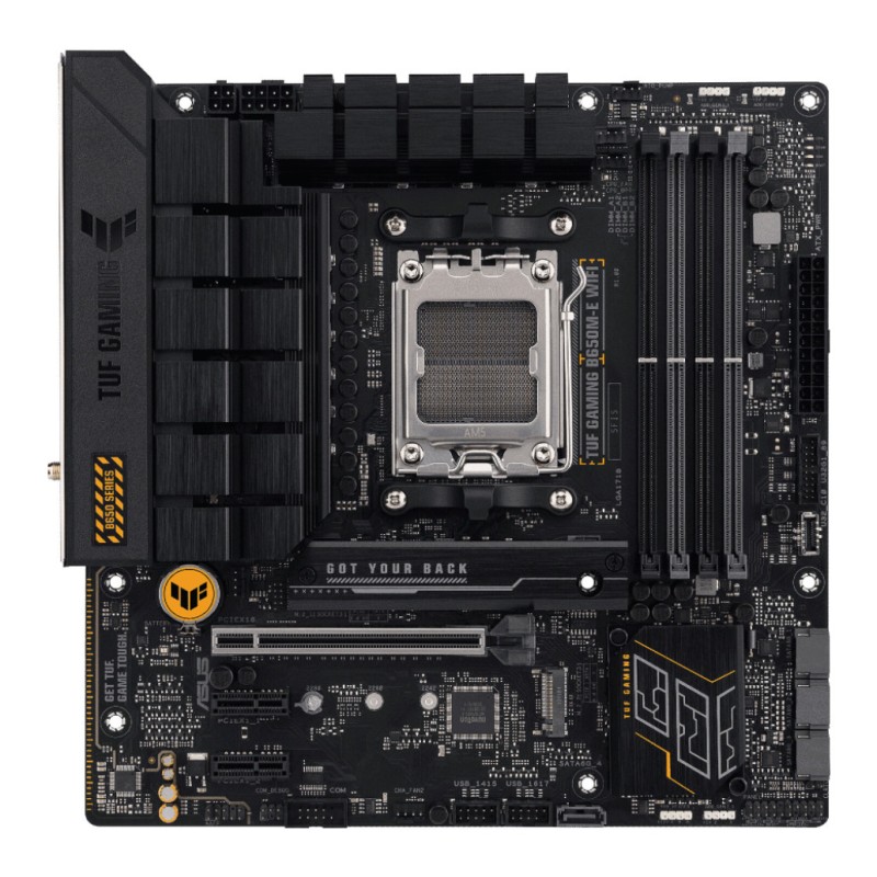 Osnovna plošča AM5 Asus TUF GAMING B650M-E WIFI microATX 1xHDMI 2.1 2xDisplayPort 1.4 ASUS Osnovna plošča AM5 Asus TUF GAMING B650M-E WIFI microATX 1xHDMI 2.1 2xDisplayPort 1.4