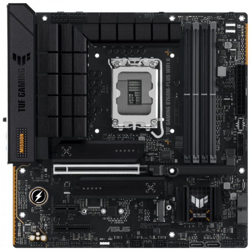 Osnovna plošča 1700 Asus TUF Gaming B760M-Plus WIFI II microATX 1xHDMI 2.1 1xDisplayPort 1.4 ASUS Osnovna plošča 1700 Asus TUF Gaming B760M-Plus WIFI II microATX 1xHDMI 2.1 1xDisplayPort 1.4