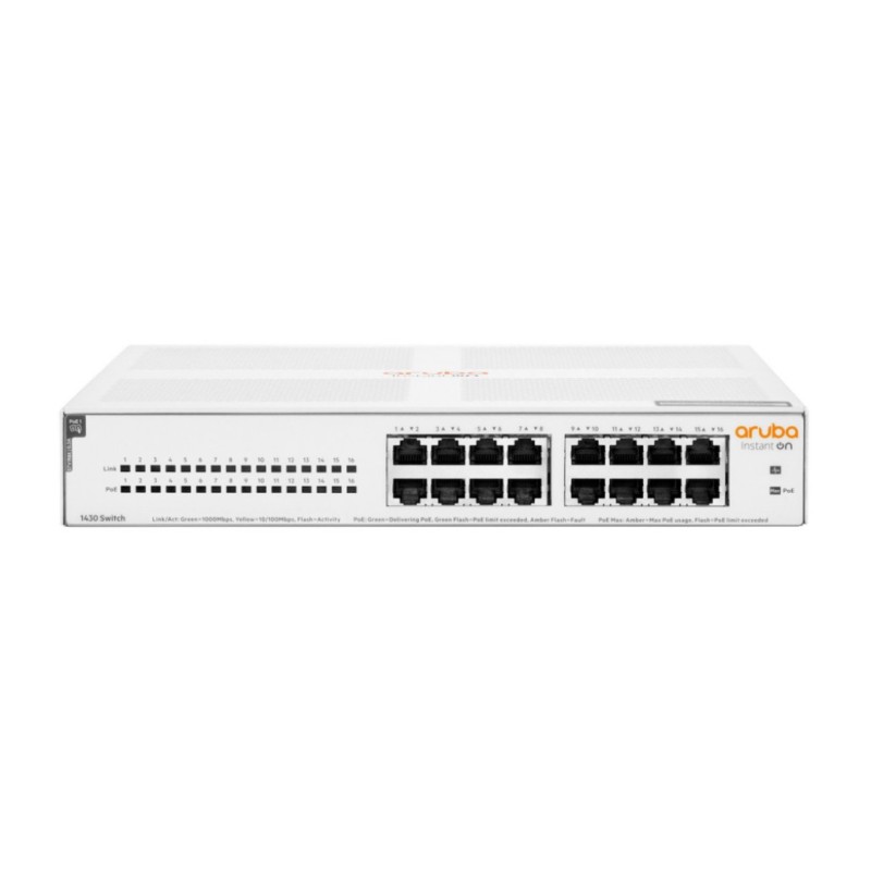 STIKALO 16-PORT HPE Aruba Instant On 1430 10/100/1000 PoE (R8R48A) HPE STIKALO 16-PORT HPE Aruba Instant On 1430 10/100/1000 PoE (R8R48A)