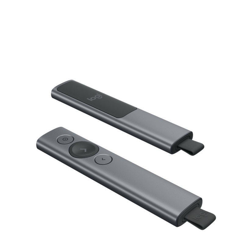 Presenter Logitech Spotlight Plus, brezžični, USB siv (910-005166)