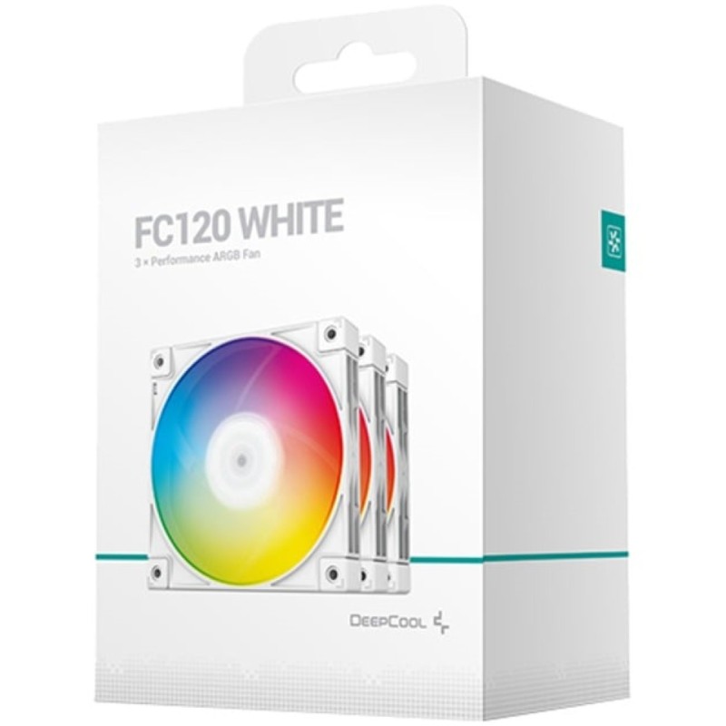Ventilator Deepcool FC120 120mm, bela RGB (3 pack) Deepcool Ventilator Deepcool FC120 120mm, bela RGB (3 pack)