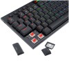 Tipkovnica brezžična + Bluetooth USB-C Redragon HORUS PRO K618RGB-PRO US | črna RGB (17433) Redragon Tipkovnica brezžična + Bluetooth USB-C Redragon HORUS PRO K618RGB-PRO US | črna RGB (17433)
