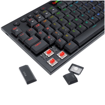 Tipkovnica brezžična + Bluetooth USB-C Redragon HORUS PRO K618RGB-PRO US | črna RGB (17433) Tipkovnica brezžična + Bluetooth USB-C Redragon HORUS PRO K618RGB-PRO US | črna RGB (17433)