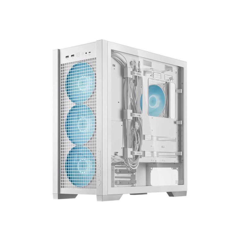 Ohišje Asus TUF Gaming GT302 MidiATX - bela ARGB ASUS Ohišje Asus TUF Gaming GT302 MidiATX - bela ARGB