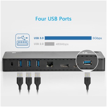 Priklopna postaja USB-C => Wavlink WL-UTD01 Thunderbolt 3 DisplayPort 4xUSB3.0 85W 1xLAN čitalec kartic SD/microSD (WL-UTD01/WL-UTD01H) Priklopna postaja USB-C => Wavlink WL-UTD01 Thunderbolt 3 DisplayPort 4xUSB3.0 85W 1xLAN čitalec kartic SD/microSD (WL-UTD01/WL-UTD01H)