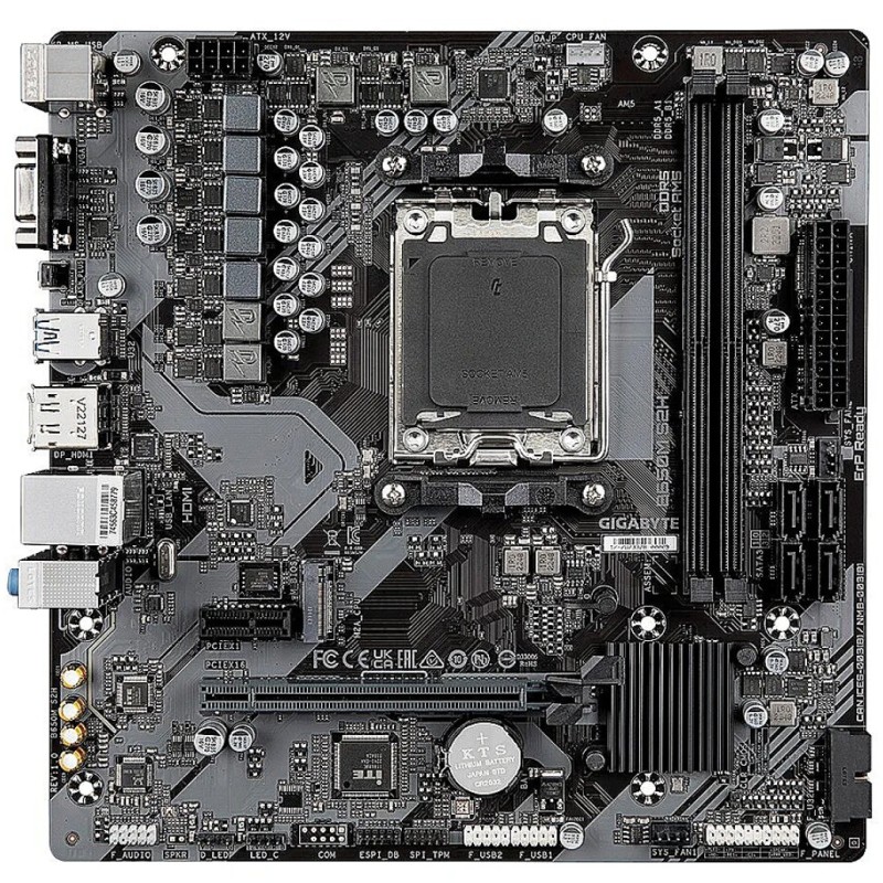 Osnovna plošča AM5 GigaByte B650M S2H microATX 1xVGA 1xHDMI 2.1 1xDisplayPort 1.4 GIGABYTE Osnovna plošča AM5 GigaByte B650M S2H microATX 1xVGA 1xHDMI 2.1 1xDisplayPort 1.4